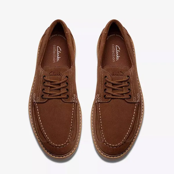 Giày Tây Nam Clarks Moc 84529 Màu Nâu Size 39.5