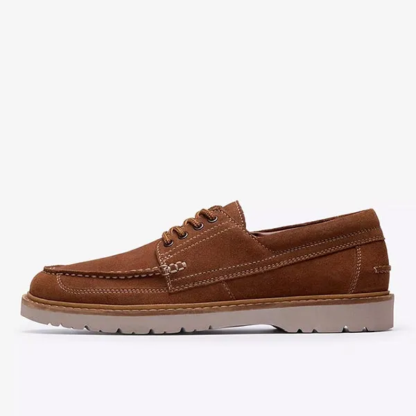 Giày Tây Nam Clarks Moc 84529 Màu Nâu Size 39.5