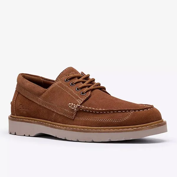 Giày Tây Nam Clarks Moc 84529 Màu Nâu Size 39.5