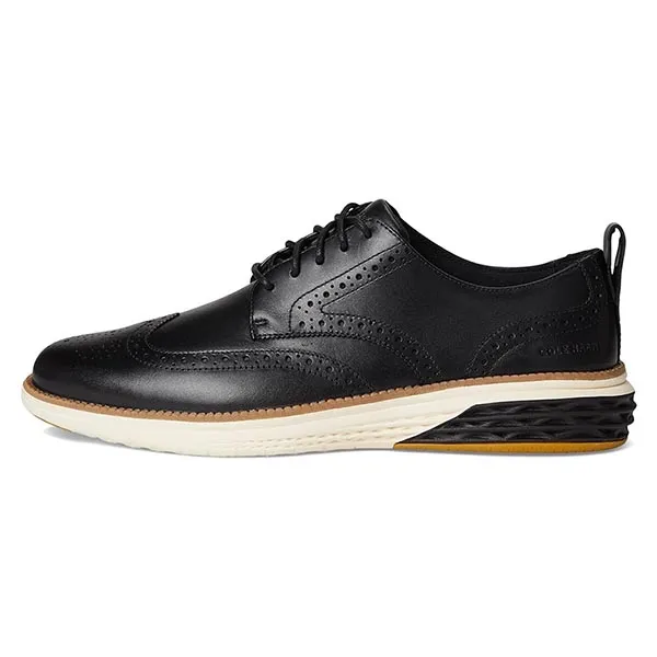 Giày Tây Nam Cole Haan Grand Hurrion Wingtip Oxfords C40684 Màu Đen Size 40