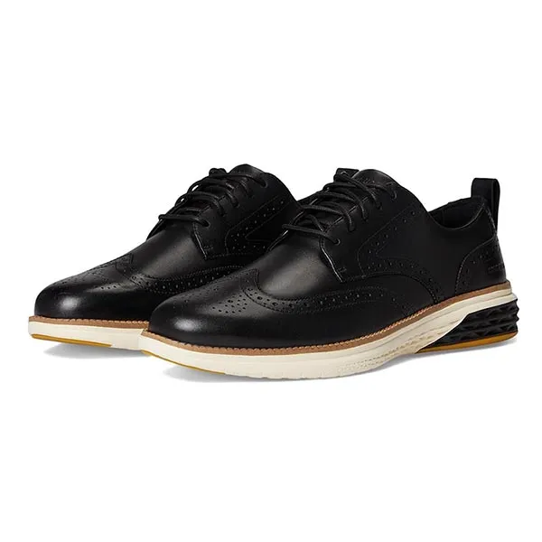 Giày Tây Nam Cole Haan Grand Hurrion Wingtip Oxfords C40684 Màu Đen Size 40