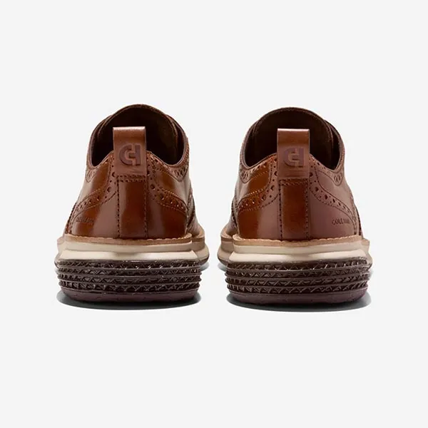 Giày Tây Nam Cole Haan Øriginal Grand Energyweave Wingtip Oxfords C40676 Màu Nâu Size 40