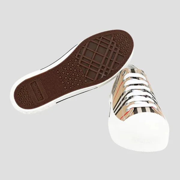 Giày Thể Thao Burberry With Check In Beige 8113696 Shoes Màu Beige Size 40
