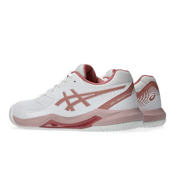 Giày Thể Thao Nữ Tennis/Pickleball Nữ Asics Gel-Dedicate 8 1042A237.106 White/Rose Rouge Màu Trắng/Hồng Size 37