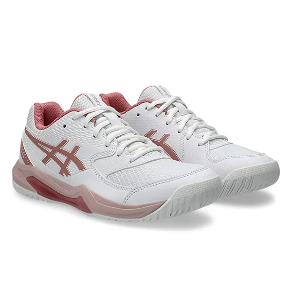 Giày Thể Thao Nữ Tennis/Pickleball Nữ Asics Gel-Dedicate 8 1042A237.106 White/Rose Rouge Màu Trắng/Hồng Size 37
