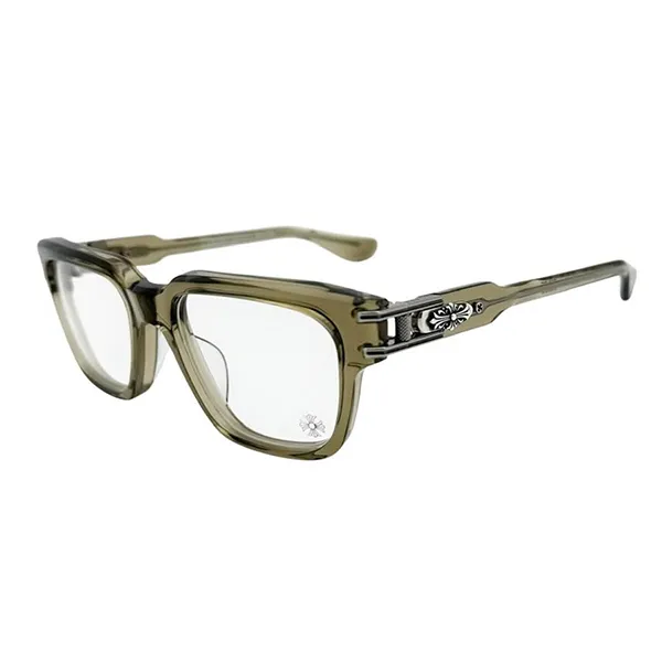 Gọng Kính Chrome Hearts Bulge Army Glasses Màu Vàng Nâu