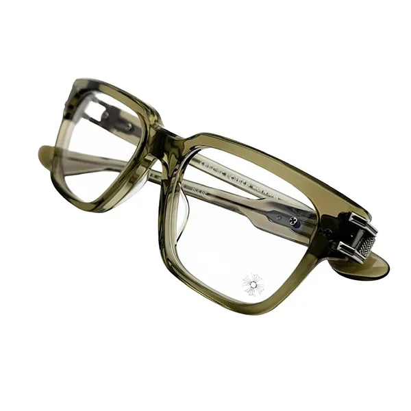 Gọng Kính Chrome Hearts Bulge Army Glasses Màu Vàng Nâu