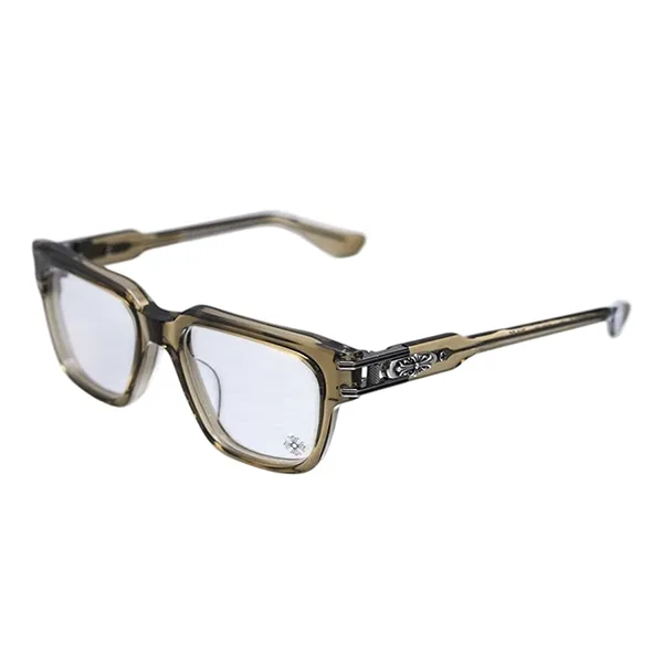 Gọng Kính Chrome Hearts Bulge Army Glasses Màu Vàng Nâu