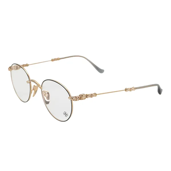 Gọng Kính Chrome Hearts Firkin Matte Crystal Gold Màu Vàng Gold