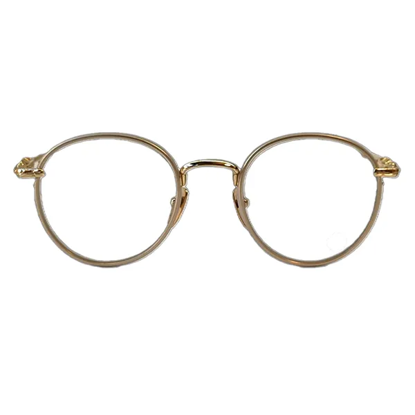 Gọng Kính Chrome Hearts Firkin Matte Crystal Gold Màu Vàng Gold