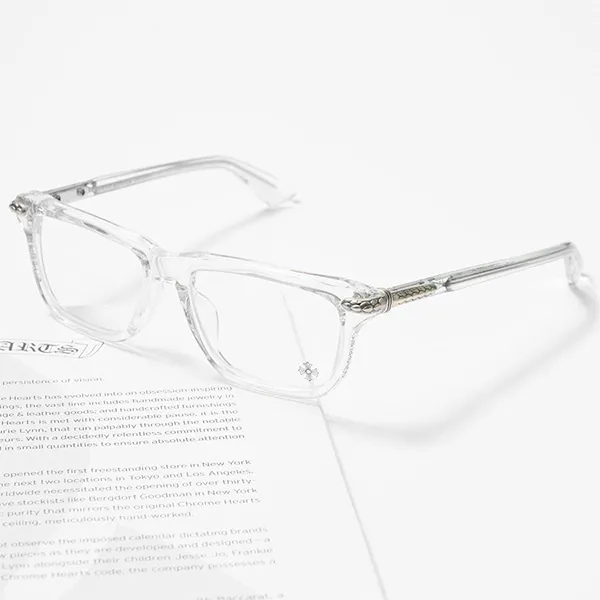 Gọng Kính Chrome Hearts Little Dinger Crystal Màu Trong Suốt