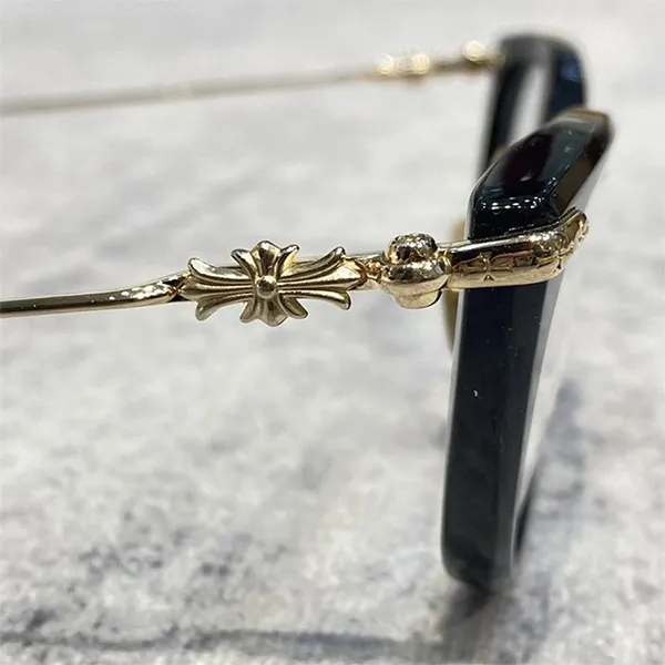 Gọng Kính Chrome Hearts New Lover Black/Goldplated Màu Đen - Vàng