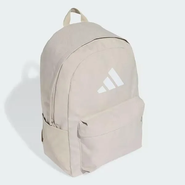 Balo Adidas Logo 3 Bar Classic JX8860 Màu Be Nhạt