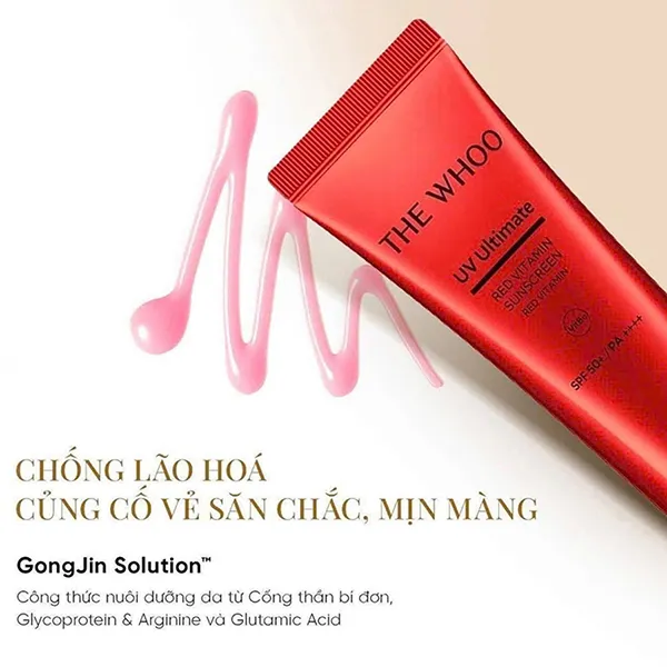Kem Chống Nắng Whoo UV Ultimate Red Vitamin Sun SPF 50+/PA++++ 25ml