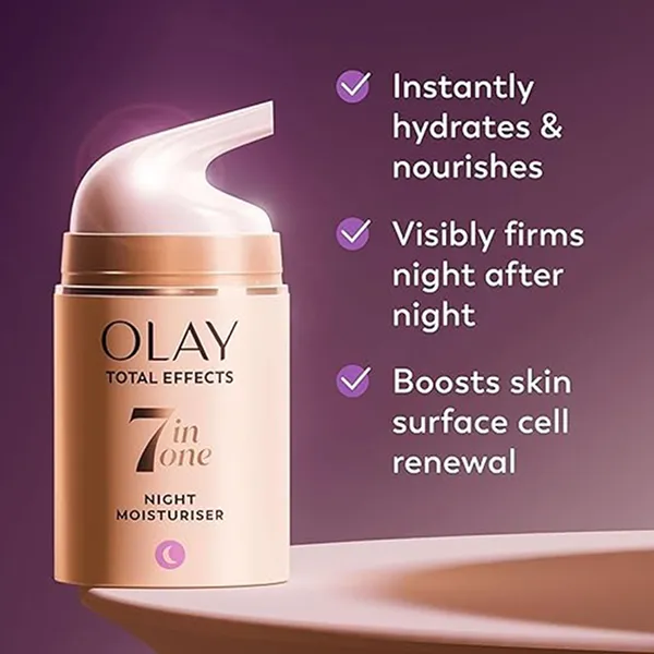 Kem Dưỡng Ẩm Olay Total Effects 7in1 Night Moisturiser With Niacinamide 50ml