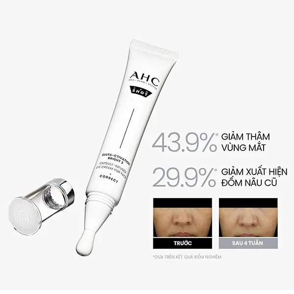 Kem Dưỡng Sáng Mờ Nám Da Mặt Và Mắt AHC Pro Shot Gluta-Ctivation Bright 3 30ml