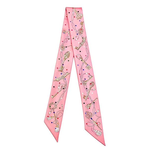 Khăn Nữ Hermès Twilly Pink GA001 Màu Hồng