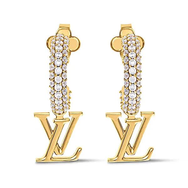 Khuyên Tai Nữ Louis Vuitton LV Iconic Earrings M01732 Màu Vàng