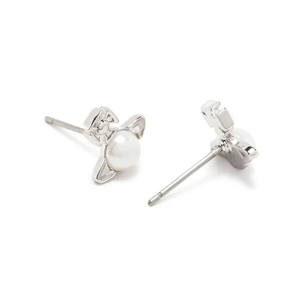 Khuyên Tai Nữ Vivienne Westwood Balbina Earrings Fleas Màu Bạc