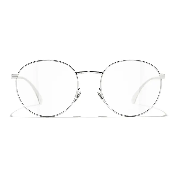 Kính Mắt Cận Chanel Oval Eyeglasses CH2209 C124 Màu Bạc