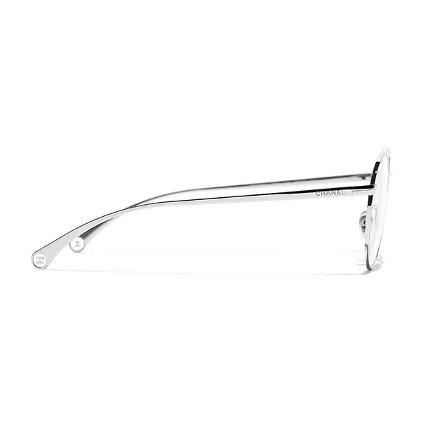 Kính Mắt Cận Chanel Oval Eyeglasses CH2209 C124 Màu Bạc