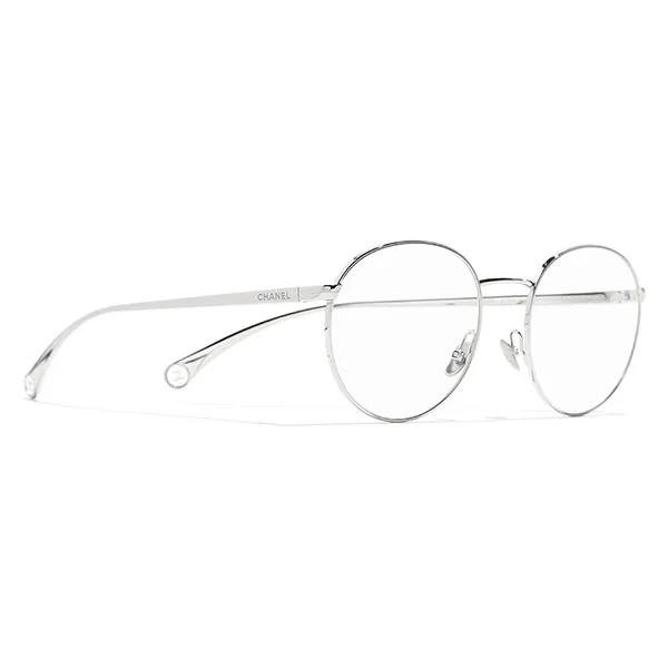 Kính Mắt Cận Chanel Oval Eyeglasses CH2209 C124 Màu Bạc