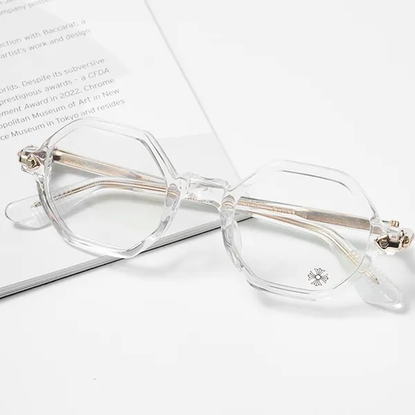 Kính Mắt Cận Chrome Hearts Clitco Crystal Trong Suốt