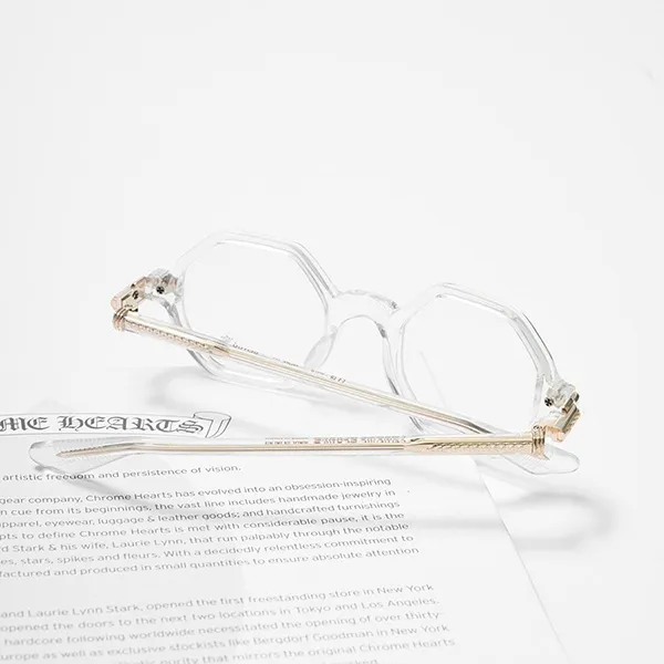 Kính Mắt Cận Chrome Hearts Clitco Crystal Trong Suốt