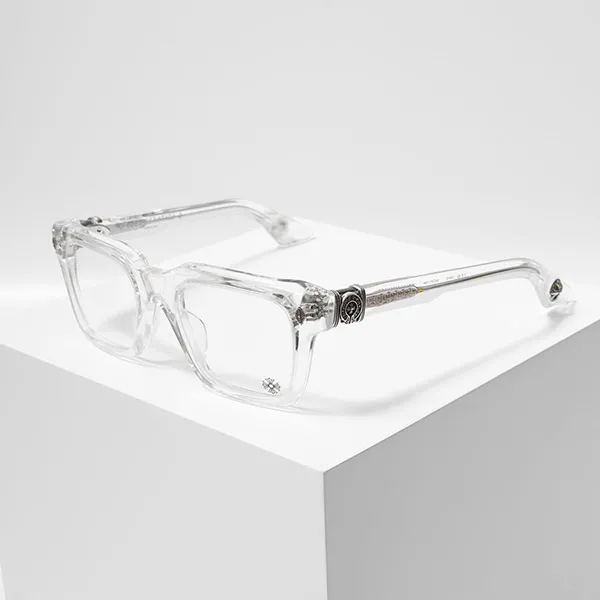 Kính Mắt Cận Chrome Hearts Halllamanass Crystal Màu Trong Suốt