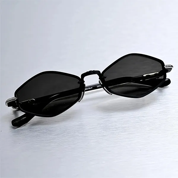 Kính Mát Chrome Hearts Nip Slip Sunglasses Matte Black/Black/Black Palstic Màu Đen