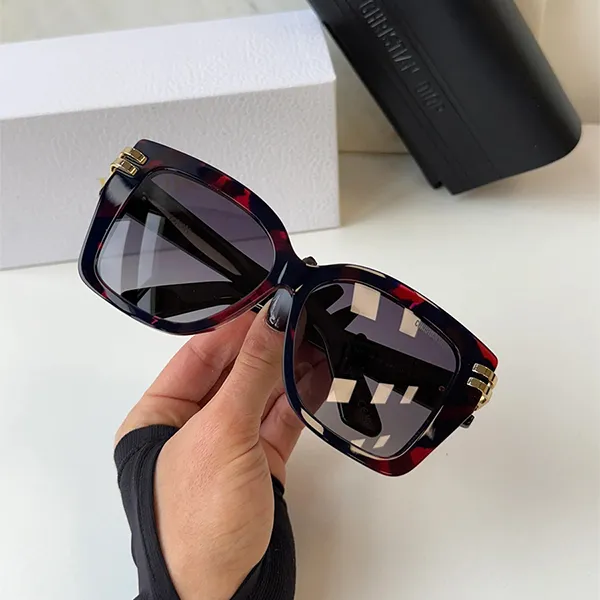 Kính Mát Dior S1F Oversized Butterfly Sunglasses In Red Havana S1F 25A1 Màu Đỏ Havana