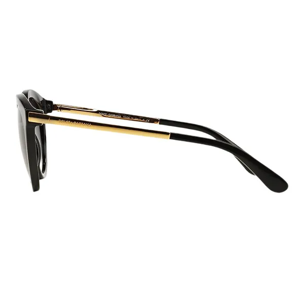 Kính Mát Unisex Dolce & Gabbana DG4268 Round Sunglasses Màu Đen