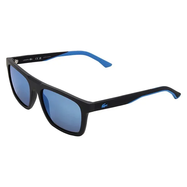 Kính Mát Nam Lacoste Blue Square Men's Sunglasses L957S 002 56 Màu Xanh Đen