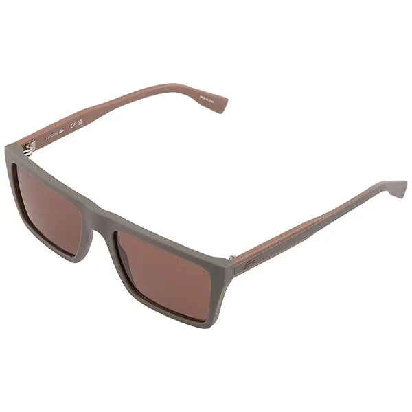 Kính Mát Nam Lacoste Brown Square Men's Sunglasses L6009S 275 56 Màu Nâu