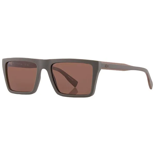 Kính Mát Nam Lacoste Brown Square Men's Sunglasses L6009S 275 56 Màu Nâu