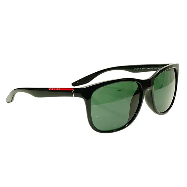 Kính Mát Nam Prada Mens Glossy Black Green Square Sunglasses 03O F 1AB-3O1 Màu Đen - Xanh Lá
