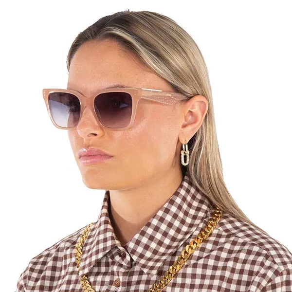 Kính Mát Nữ Lacoste Blue Gradient Square Ladies Sunglasses L6022S 662 54 Màu Nude