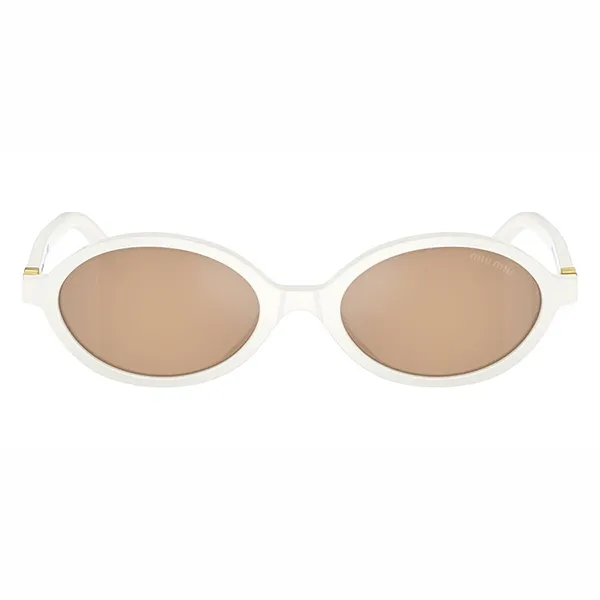 Kính Mát Nữ Miu Miu SMU04Z 14240D Sunglasses Màu Nâu Trắng