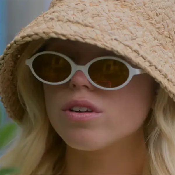 Kính Mát Nữ Miu Miu SMU04Z 14240D Sunglasses Màu Nâu Trắng