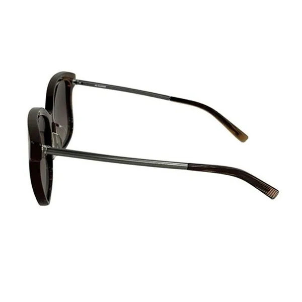 Kính Mát Unisex Jil Sander Sunglasses J3012 Brown X Silver Màu Nâu Đen
