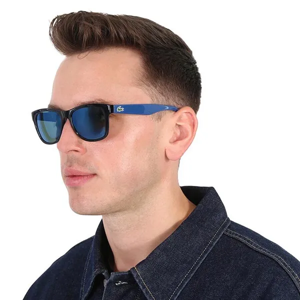 Kính Mát Unisex Lacoste Blue Square Sunglasses L734S 424 52 Màu Xanh Blue