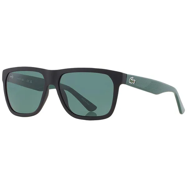 Kính Mát Unisex Lacoste Dark Grey Square Sunglasses L732S 004 56 Màu Xanh