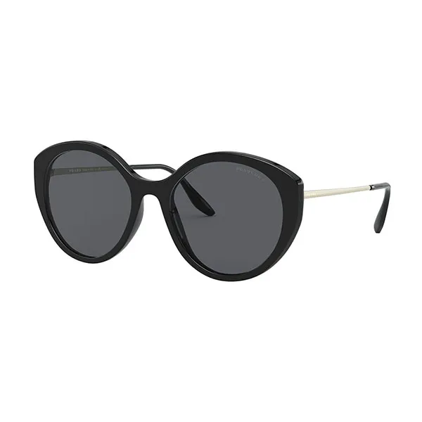 Kính Mát Unisex Prada PR 18XS 1AB5Z1 55 Black Polar Dark Grey Pol Màu Đen Xám