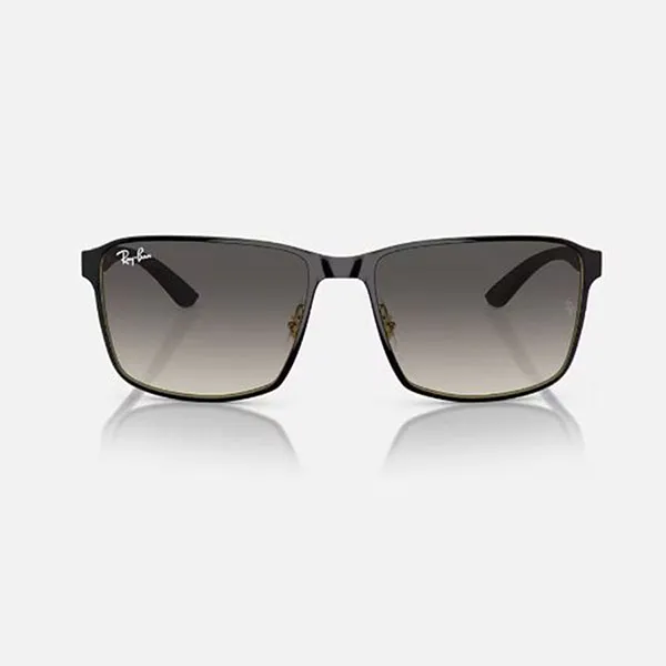 Kính Mát Unisex Rayban RB3721 187/11 Polished Black On Gold Màu Đen Xám