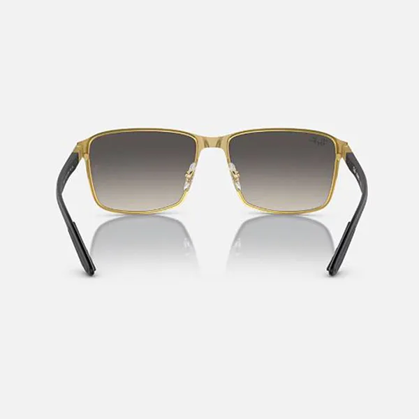 Kính Mát Unisex Rayban RB3721 187/11 Polished Black On Gold Màu Đen Xám
