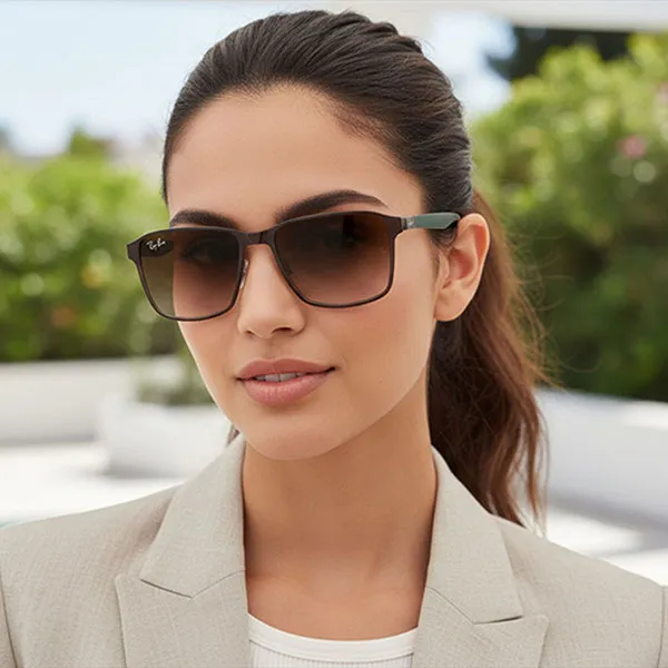 Kính Mát Unisex Rayban RB3721 188/13 Màu Nâu Đen