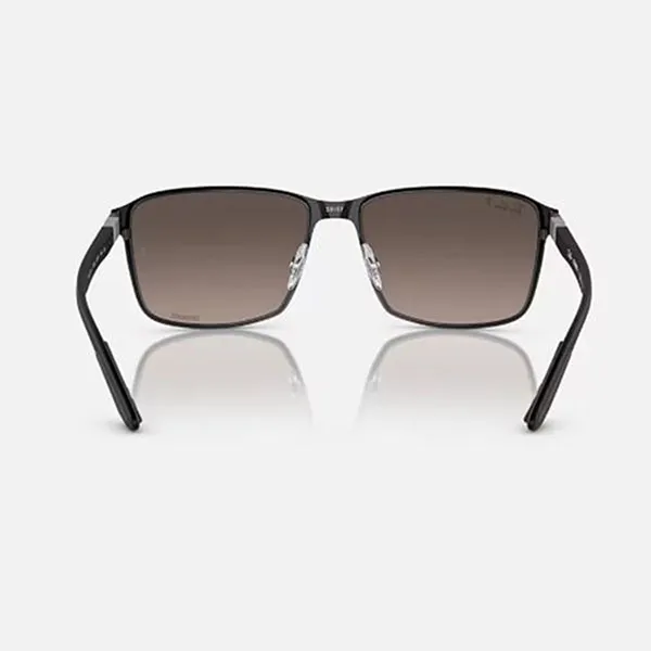 Kính Mát Unisex Rayban RB3721CH 186/5J Polarized+ Lenses Màu Xám Đen
