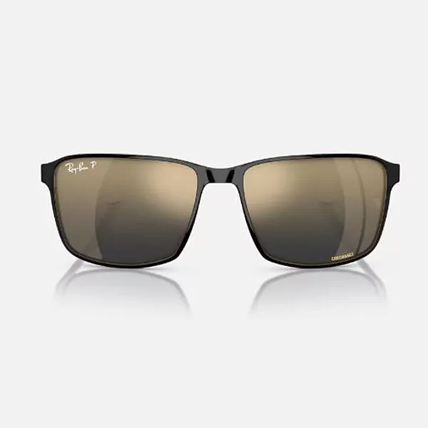 Kính Mát Unisex Rayban RB3721CH 187/J0 Polarized+ Lenses Màu Đen Vàng