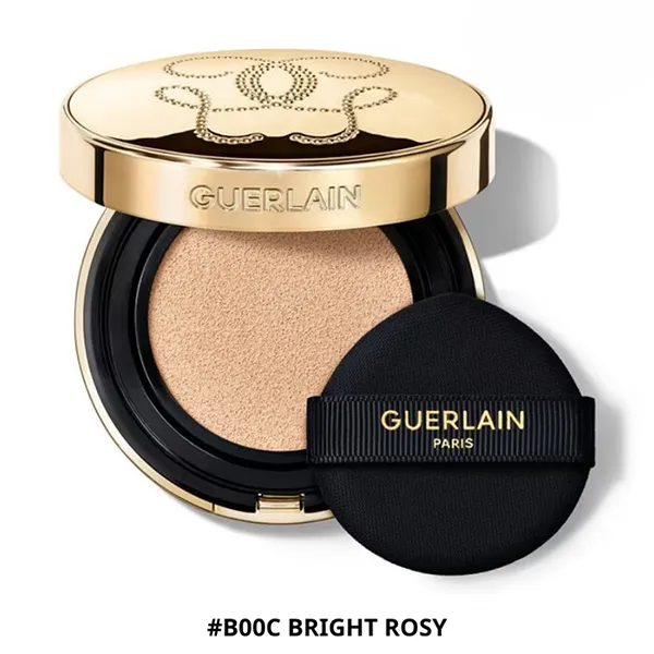Lõi Phấn Nước Guerlain Paure Gold Cushion Rejuvenating Effect Foundation Luminous SPF 40 PA+++ Tone B00C Bright Rosy