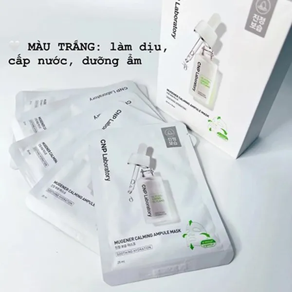 Mặt Nạ Cấp Ẩm Làm Dịu Da CNP Laboratory Mugener Calming Ampule Mask (1 Hộp x 10 Miếng)